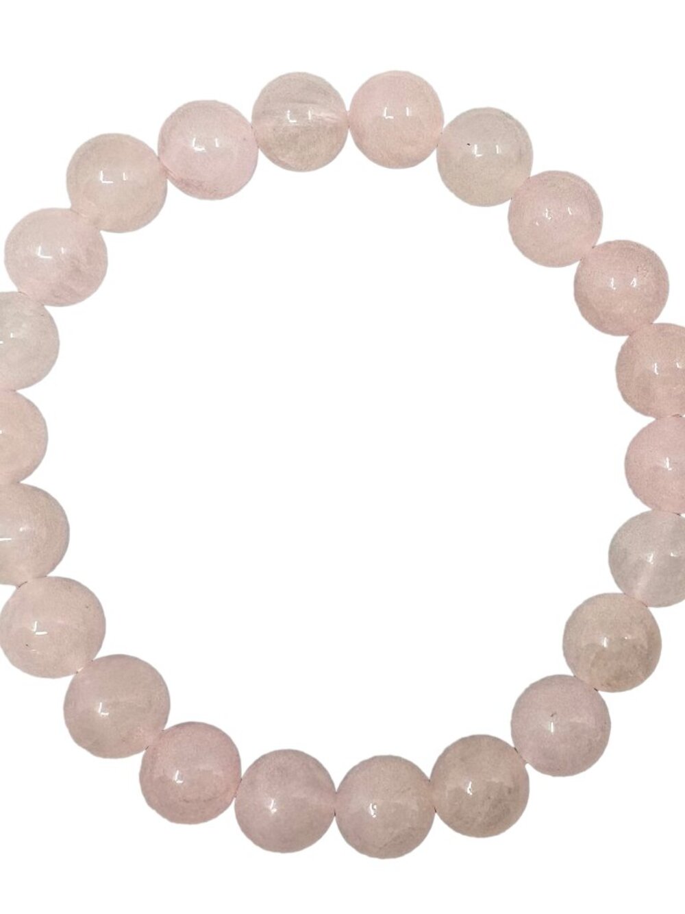 8mm Natural Pink Rose Quartz Bead Bracelet Genuine Crystal Gemstone RomanticGift